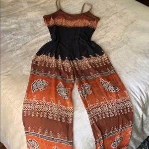 Free People sheer tribal printed onesie